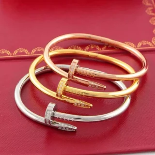 Stylish Nail Bangles with CZ stones