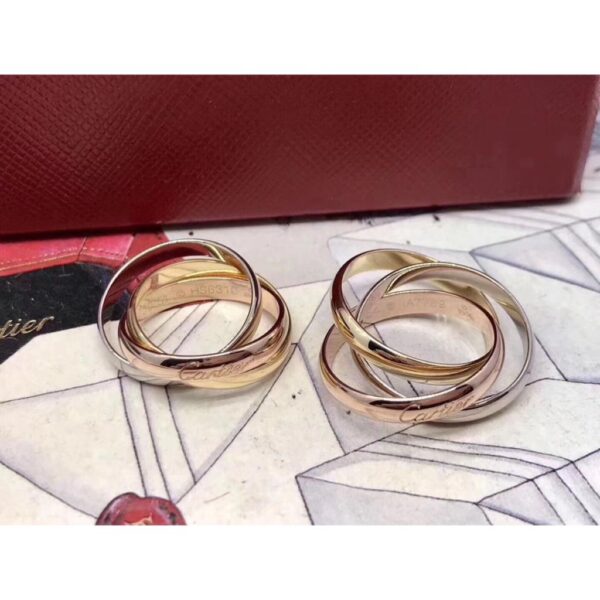 Love Ring TrioColor Band- 18K plated